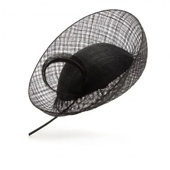 Kentucky Derby black fascinator hat ASO Kate Middleton - Picture 3 of 9